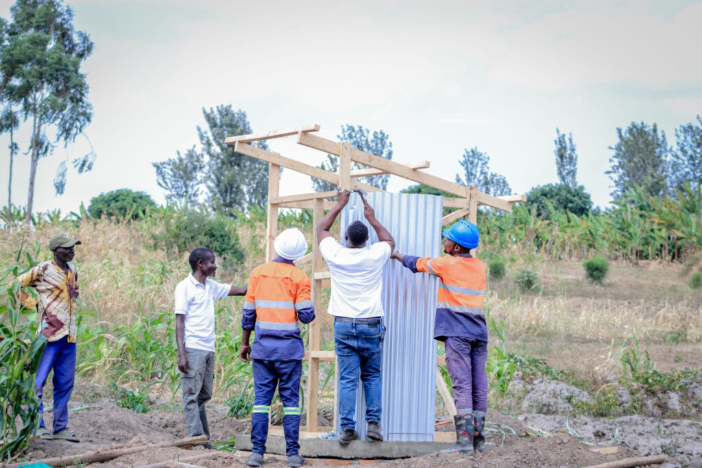 Construction a compost toilet